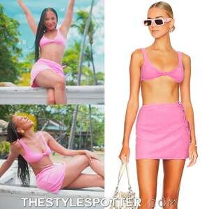 superdown Delilah Terry top in Pink